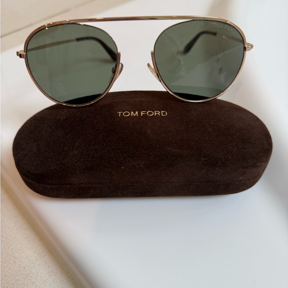 Tom Ford Gold Aviator Sunglasses